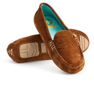 CHARLESTON SHOE CO. Tan Suede Loafers